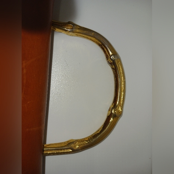 Rare 1970s Vintage FURLA structured kelly-like bag - Picture 12 of 13